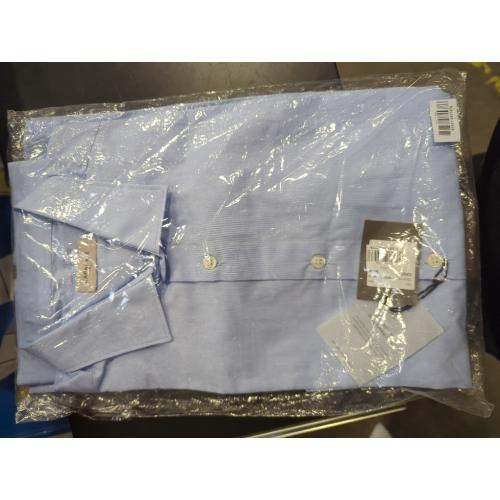 Lafaurie 1991, Light Blue, Large, Men's Long Sleeve Dress Shirt Regular Fit Poplin Solid