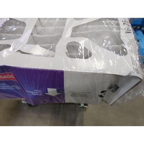 Filtrete 16-in W x 25-in L x 4-in MERV 12 1550 MPR Slim Allergen, Bacteria and Virus Electrostatic Pleated Air Filter