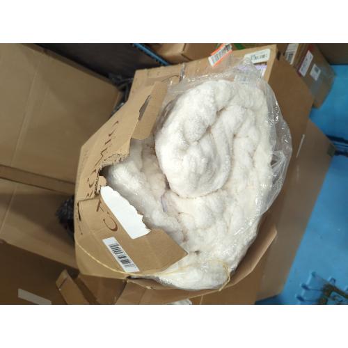 CAROMIO Electric Blanket Queen Size Dual Control - Thick Tufted Sherpa Heated Blanket Queen with 10 Heating Levels and 10 Time Settings, ETL Certified Fast Heating Blanket Queen Size 84×90, White