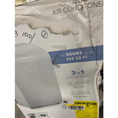 Insignia™ - 250 Sq. Ft. Portable Air Conditioner - White (2) ( the box is Damaged but the produc is perfect)