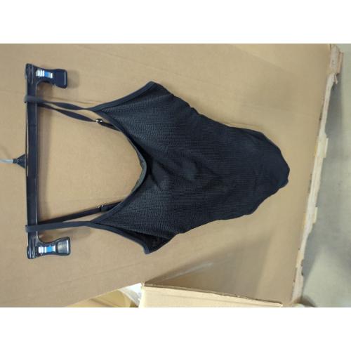 BMJL Women's Large Black One Piece Swimsuit Scoop Neck Slimming Bathing Suit High Cut Cheeky Swimwear