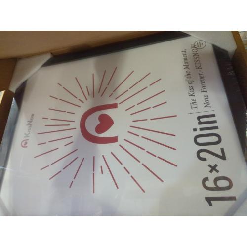 16x20 Picture Frame 4 Pack, Textured Black Solid Wood, Wall Gallery Poster Frame