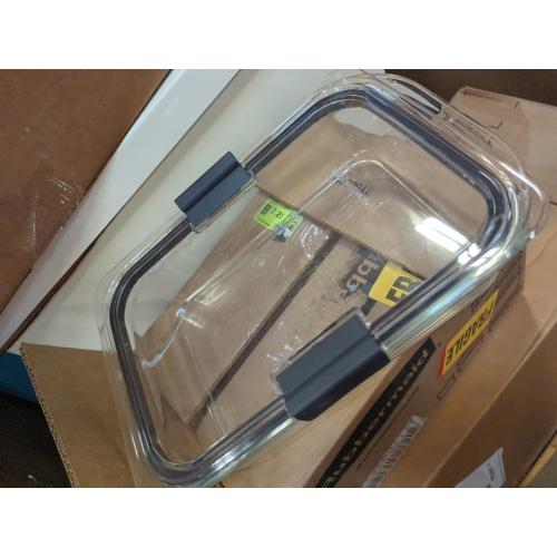 Rubbermaid Brilliance Glass Food Storage Containers  8-Cup Food Containers with Lids  2-Pack