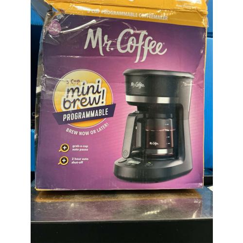 Mr. Coffee® 5-Cup Mini Brew Switch Coffee Maker, Black