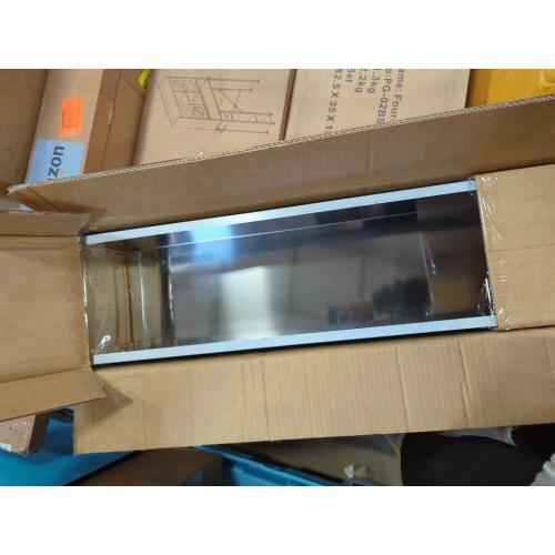 Wall Mount Range Hood Cover Extension Retractable Adjustable Kitchen Fan Chimney Vent Extender Duct Stainless Steel Upper and Lower 8 1/4(W) x6. 7(D) x 31 1/2~63(H)
