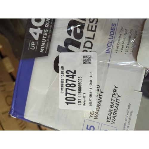 Shark - Pet Cordless Stick Vacuum with XL Dust Cup, LED Headlights - Blue Iris