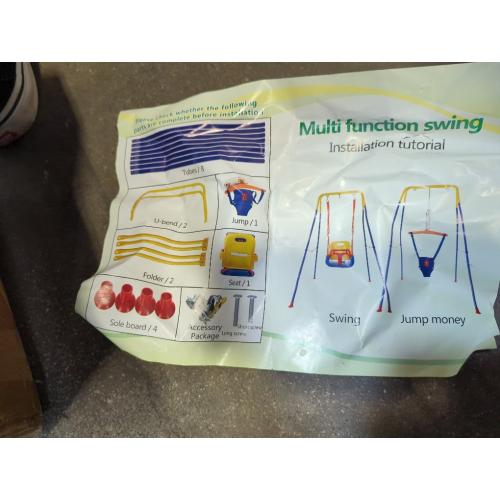 2 in 1 Swing Set for Toddler & Baby Jumper, Heavy Duty Kids Swing & Bouncer  Foldable Metal Stand for Indoor/Outdoor Play, Easy to Assemble and Store!   and Store