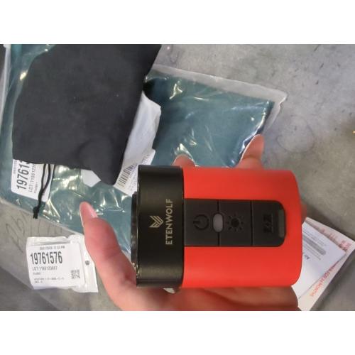 ETENWOLF AIR 3 Air Pump for Inflatables with 2600mAh Battery& Camping Light