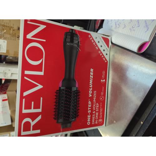 REVLON One-Step Volumizer Hair Dryer and Styler | Less Frizz, More Shine, and Less Heat Damage for Fast and Easy Salon-Style Blowouts, for All Hair Types and Lengths (Black)
