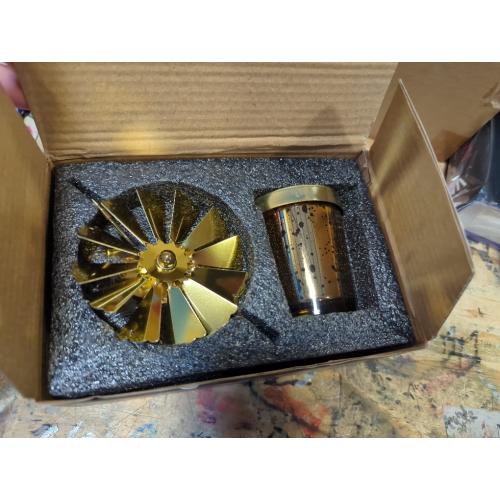 Elegant Iron Rotating Candle Stand Candle Holder Dinner Table Decor Rustic Candlestick Home Decor Accessory