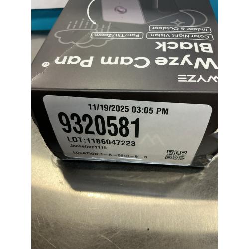 WYZE Cam Pan v3 Indoor/Outdoor IP65 1080P 360° Pan/Tilt/Zoom WiFi Smart Home Security Camera, Motion Tracking for Baby/Pet, Color Night Vision, Works with Alexa&Google Assistant, Free Expert Setup