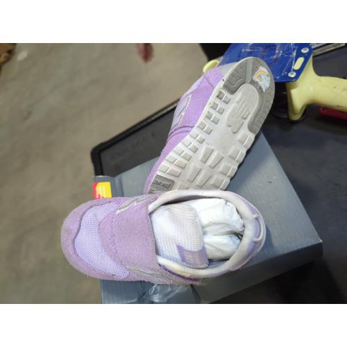 Size 10 Wide -K New Balance Kids' 574 NEW-B HOOK & LOOP Sneakers - Purple.