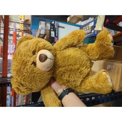 LotFancy Teddy Bear Stuffed Animals, 20 inch Brown Soft Cuddly Stuffed Plush Bear, Cute Stuffed Animals Toy with Footprints, Gifts for Kids Baby Toddlers on Baby Shower, Easter Decoration
