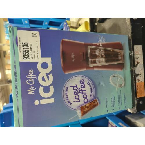 Mr. Coffee Iced Coffee Maker with Reusable Tumbler and Coffee Filter, Black