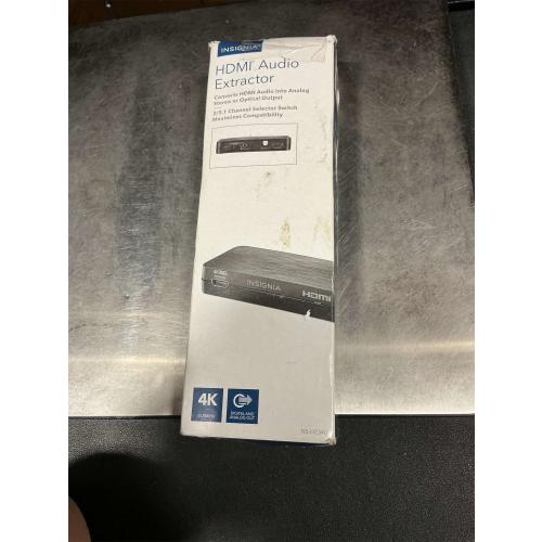Insignia™ - HDMI Audio Extractor with 4K @ 60Hz / HDR Support - Black