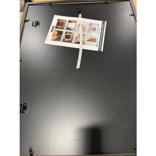 LTYHHK 17x22 Picture Frames Solid Wood with Black Mat, Displays Pictures 15x20 with Mat and 17x22without Mat, 15x20 Poster Frame for Wall 17x22 Photo Frames Family Black (L22B1722B1520)