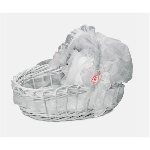 Sweet Slumber White Wicker Basket With Retractable Hood ‼️some parts are damaged (see pictures)‼️