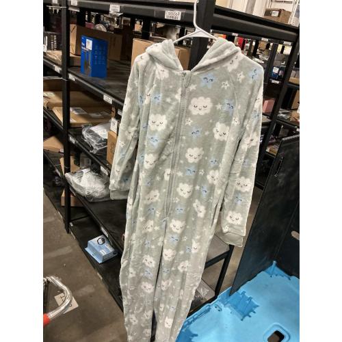 L The Big Softy Adult Onesies for Women, Fleece Onesie PJs for Women, Teens, Funny Adult Onesie Pajamas, Cute One Piece Pajamas