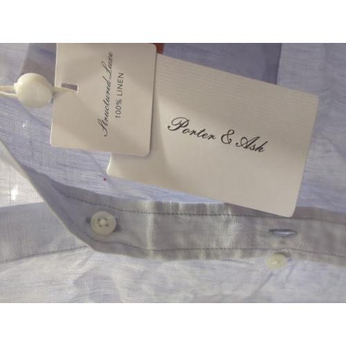 Porter and Ash Mens Resort Wear 2025 Breathable Button Down Short Sleeve Shirt Regular Fit Formal with Pocket Summer Casual. Size medium