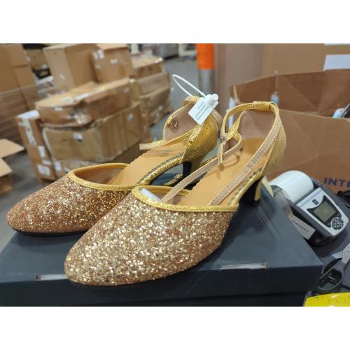 Size 9 Danceand Sway Womens Latin Dance Shoes Heeled Ballroom Salsa Tango Party Sequin Dance Shoes