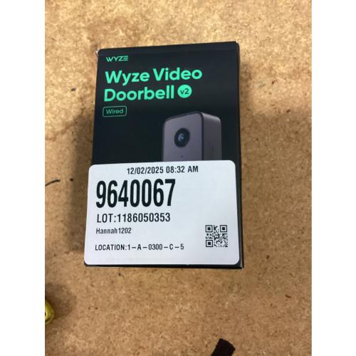 Wired Video Doorbell v2, 2K HD Video with Head-to-Toe view, 2-way Audio, Night Vision, Voice Assistants