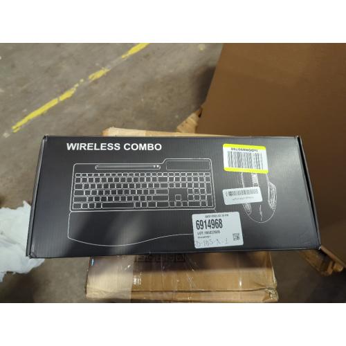Pink and Black Wireless Keyboard Mouse Combo, Full Size Ergonomic Keyboard with Backlit, Wrist Rest, Calculator, Phone Holder, 2.4Ghz Silent Cordless Rechargeable Keyboard & Mouse for Laptop, PC (Pink Black)