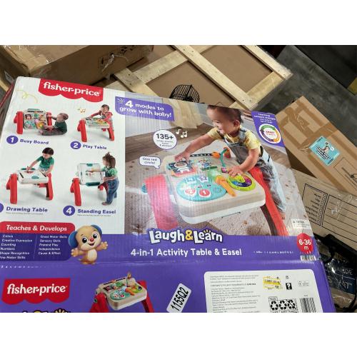 Fisher Price Laugh and Learn 4-in-1 Activity Table and Easel - Multi - No Size