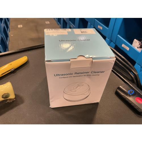 Dental Ultrasonic Retainer Cleaner Machine - Dental Cleaning Pod for Denture, Mouth Guard, Aligner, Night Guard, Braces, Toothbrush Heads, Jewelry, 45kHz Retainer Cleaner with Digital Timer & 200ML