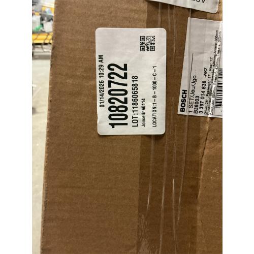 BOSCH B36003 360 Complete Vehicle Wiper Blade Replacement - Includes Front Beam Blades (Pair)   Rear Wiper Blade (1) - 26/17/12
