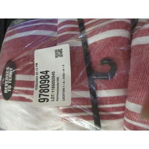 6Pack All-Clad Striped Dual Kitchen Towel in Chili