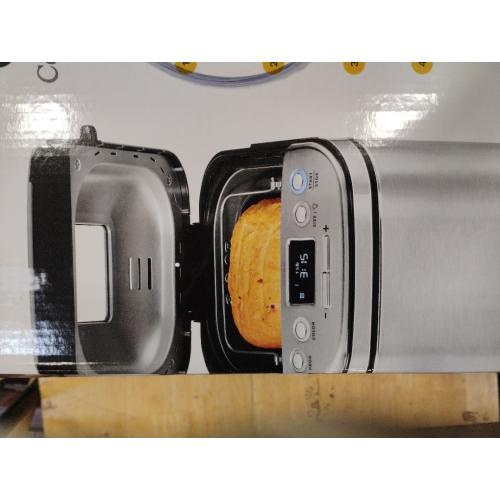 Cuisinart Bread Maker Machine, Stainless Steel Automatic Bread Machine with 12 Menu Options, 3 Loaf Sizes up to 2 Lb., 3 Crust Colors, Removable Nonstick Baking Pan & Kneading Paddle, CBK-110NAS | 12 Programs, 1/1.5/2-Lb Loaves, 3 Crust Colors, 13-Hr Delay, Removable Nonstick Pan and Paddle, Viewing WindowCuisinart Brushed Nickel Silver Stainless Steel 2 lbs. ‼️Light dirt‼️