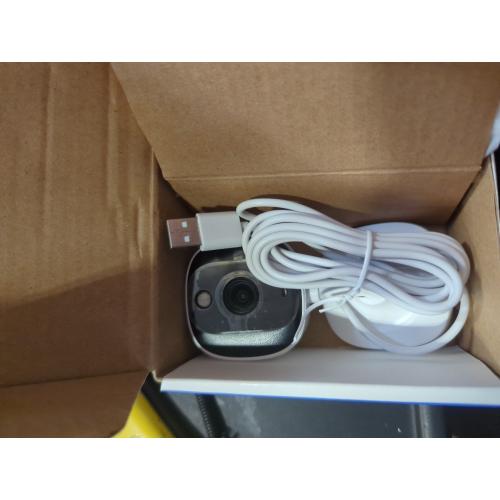 2K Cameras for Home Security-Outdoor/Indoor Camera for Dog/Cat/Pet/Nanny/Baby, Color Night Vision, White Light, Siren, 24/7 SD Recordings, Works with Alexa/Google Home, C1 (C1-White-2pack-2.4G)