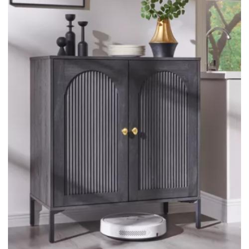 Sideboard Buffet Cabinet with Storage, Tall Modern Arched Cabinet with Adjustable Shelves,
