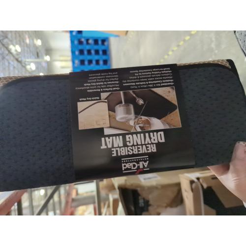 All-Clad Premium Reversible Dish Drying Mat for Kitchen: 16 x 28 Ultra-Absorbent, Long-Lasting, No Condensation, and Oversized for Large Pots and Pans - 2 Pack, Black