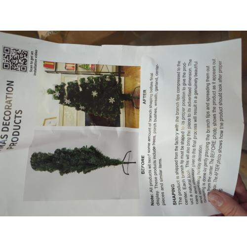 Prsildan 5 FT Artificial Christmas Tree, Pre-Lit Optical Fiber Xmas Trees with Multicolor LED Lights, Snowflakes & Top Star, Lighted Christmas Tree Holiday Home Decor