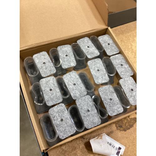 24 Pcs Chair Leg Floor Protectors Rectangle, Silicone Felt Furniture Leg Pads Caps Covers for Hardwood Floors (Fit Perimeter 5 to 5‑7/8)