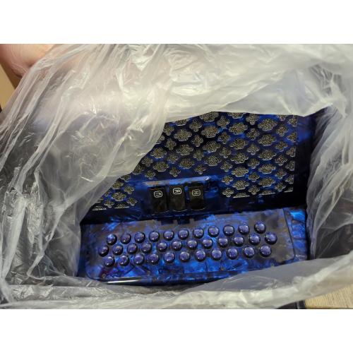 Horse 34 Key Accordion, FBE 12 Bass 3 Row, Made of Celluloid Louder & Clearer Timbre than Plastic,Accordions Instrument for Adults,W/Luxury Backpack,Straps,34 Buttons Acordeón Acordeones Para Adultos