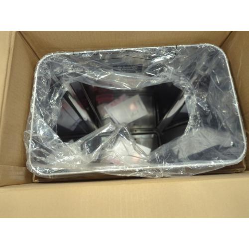 iTouchless 80 Liter / 21 Gallon Open Top Kitchen Trash Can and Recycling Bin, Rectangular Extra-Large Capacity Commercial Grade Stainless Steel, for Home, Office, Work, Business, Store, Garage