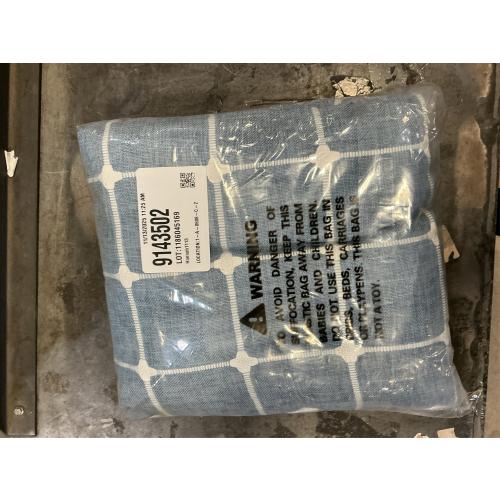 BTTN Extra Long Shower Curtain - 72x96 Inch Long Boho Chic Linen Fabric Heavy Duty Shower Curtain Set with Hooks, Tall Bohemian Farmhouse Shabby Chic Tassel Cloth Shower Curtains for Bathroom - Blue