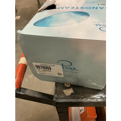 Pure Daily Care NanoSteamer Large 3-in-1 Nano Ionic Facial Steamer with Precise Temp Control - Humidifier - Unclogs Pores - Blackheads - Spa Quality - Bonus 5 Piece Stainless Steel Skin Kit (Teal)