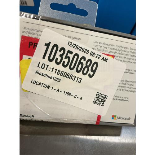 Microsoft Arc Mouse Black - Wireless - Bluetooth Low Energy - BlueTrack Enabled - Tilt Wheel - Up to 6 Months Battery Life