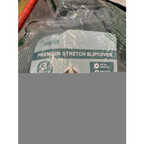 Turquoize 3 Piece Sofa Covers for 2 Cushion Couch Sofa Slipcover Soft Couch Cover for Dogs-Washable Sofa Furniture Covers with 2 Individual Cushion Covers, Jacquard Fabric (Loveseat, Dark Cyan)