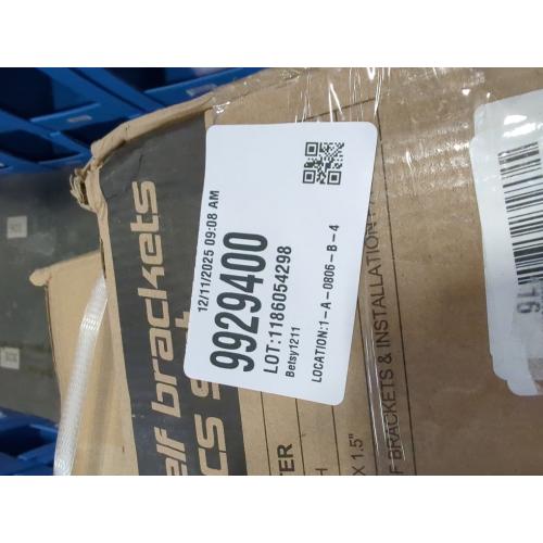 BATODA Pack 6 - 8''L Heavy Duty Shelf Brackets - L Shelf Brackets Black - Hook Brackets for Floating Shelves - Wall Mounted Support for DIY Open Shelving – Shelving Mounting Hardware Included