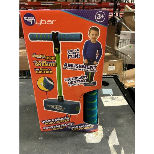 Flybar Durable Foam Bouncy Toy for Kids - Indoor/Outdoor Fun - Preschool Age 3  - Squeaky Sound - 6x5.5x11.5 Inches