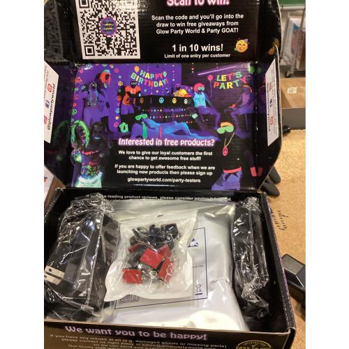 Glow Party World Black Lights for a Glow Party! Large LED UV Blacklight Strips for Room.