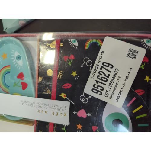 Journal, trinket dish & 3CT Waterproof Stickers