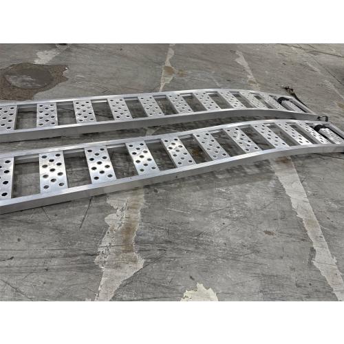 Aluminum Fixed S-Curve Ramp with Treads (2pk) – Easily and Safely Load and Unload Your Light Equipment, Lawn Tractors, ATVs and More, 12” W x 90”