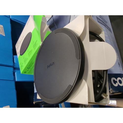 Belkin 15W Qi Charging Pad - Black: Compatible with iPhone & Galaxy Models