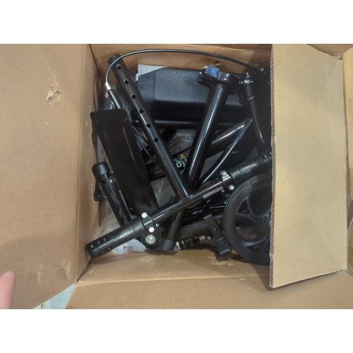 Knee Scooter, 300lbs Capacity, 13 Big PU Seat, All Terrain Foldable Knee Scooter Walker with Bag for Foot Injuries Compact Crutches Alternative (Black)