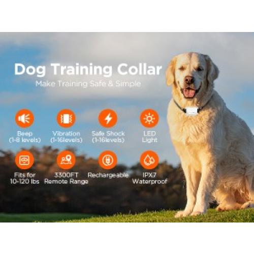 Dog training collar